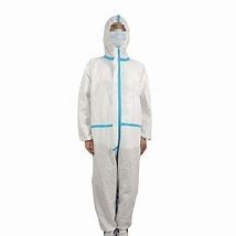Bunny Suit Sekali Pakai Ppe Medical Protective Coverall Safety Full Cover Zip Up