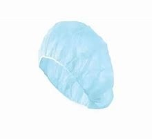 Topi Bedah Biru Sekali Pakai Untuk Pria Wanita Perawat Ahli Bedah Rambut Kepala Tengkorak